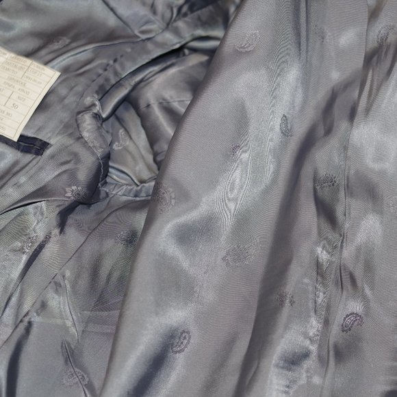 Bartorelli Napoli Biella Lafinicio Super 120's Blue Wool Men Blazer 50 - Picture 4 of 8